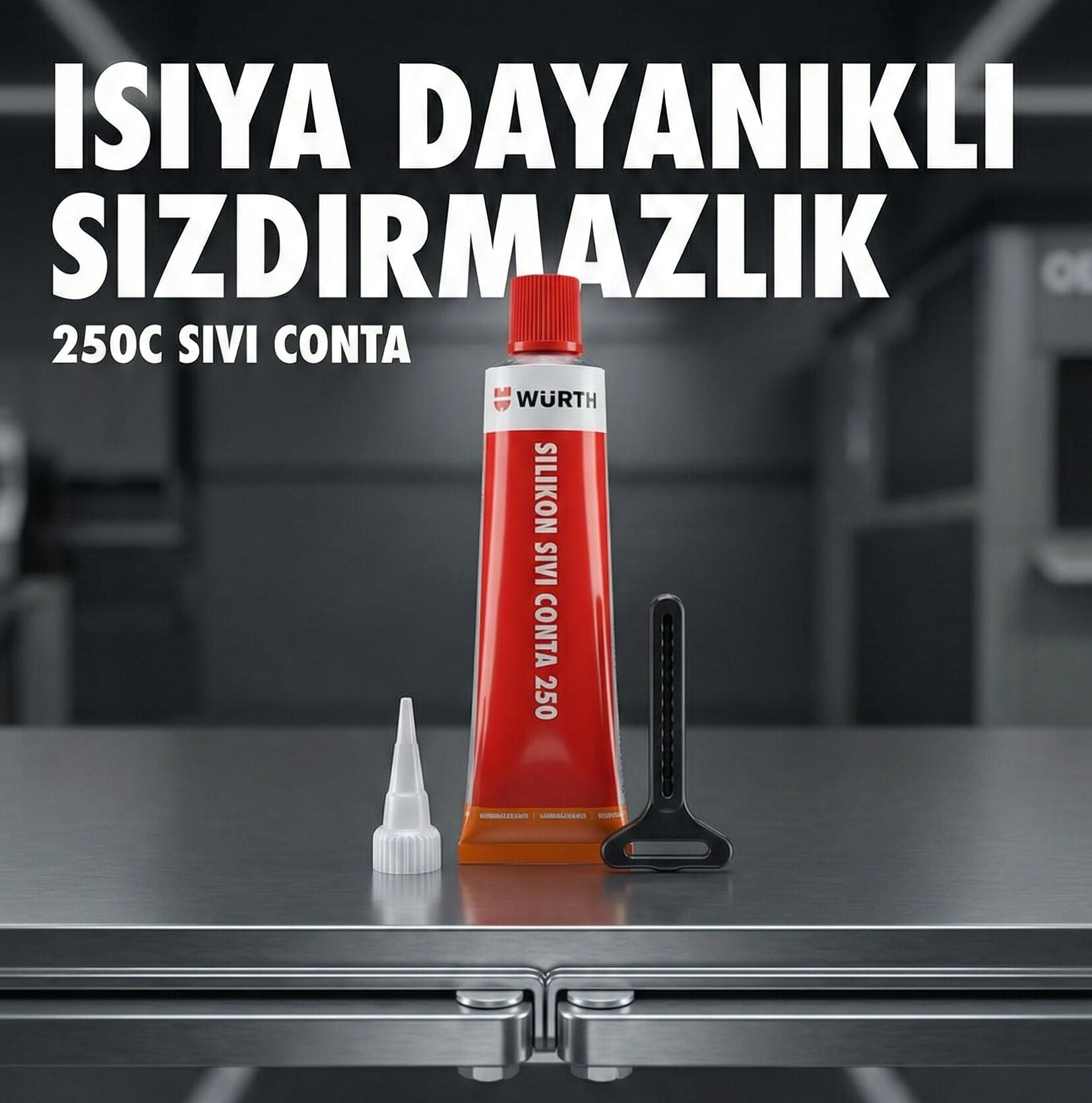 Würth Motor Sıvı Conta 250 Derece Silikon Conta Kaçak Önleyici 70ml