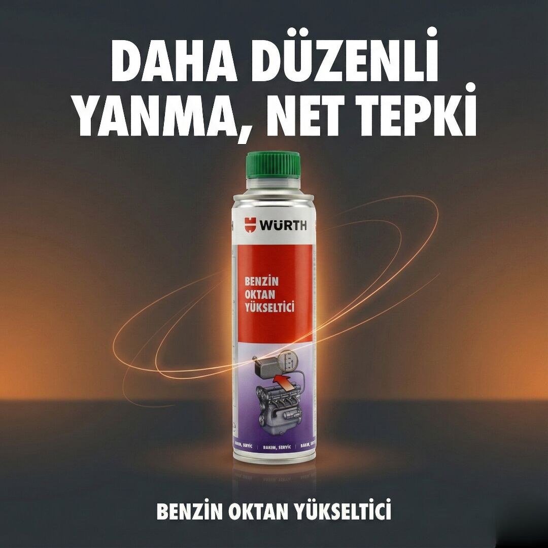Würth Benzin Oktan Artırıcı Yakıt Katkısı 300ml Performans ve Güç Artırıcı