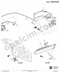Chevrolet Captiva Silecek Kol Kapağı Arka Silecek İçin GM 96624649
