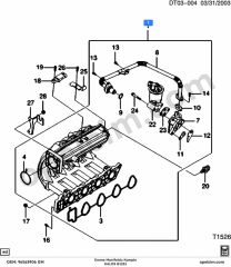 Chevrolet Kalos Emme Manifoldu Komple (B12S1) GM 96563906