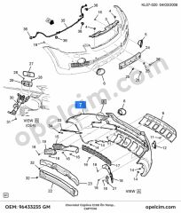 Chevrolet Captiva C100 Ön Tampon GM 96433235