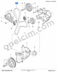 Chevrolet Aveo Triger Kayışı 1,4 16V 1,6 16V 127RP254H GM 96814098