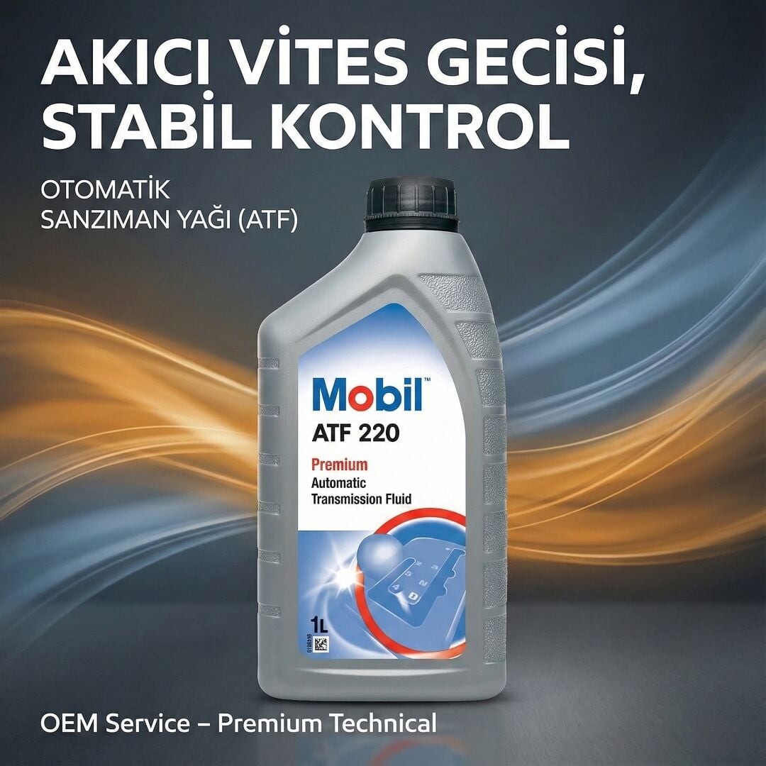 Mobil ATF 220 Premium Otomatik Şanzıman Yağı 1 Litre