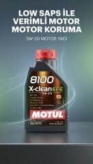Motul Motor Yaği 5W-30 1 Li̇tre 8100 X-Clean Efe Trl510000004