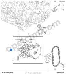 Opel Astra J Yağ Pompası Ve Vakum Pompası 1.6 CDTI (D16DTH B16DTL B16DTH) GM 55509127