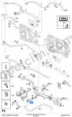 Opel Zafira A Kalorifer Gerı Fönüs Hortumu YILPAR 6818474