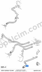 Opel Vectra B Kalorifer Hortumu Su Giriş (Y20DTH X20DTH X20DTL) YILPAR 1818265