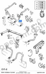 Opel Vectra B Kalorifer Hortumu (Z16XE X16XEL Y16XE) YILPAR 6818493