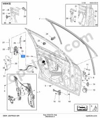 Opel Insignia A Ön Kapı Kilidi Sağ GM 133728