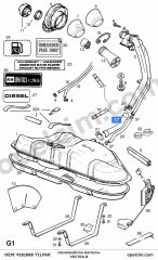 Opel Vectra B Depo Havalandırma Hortumu YILPAR 806609
