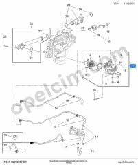 Opel Mokka Termostat Komple Gövdeli Plastik 1.6 Ecotec (A16XER) GM 1338402 25199824