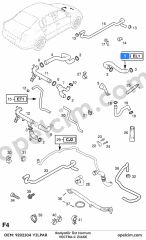 Opel Vectra C Radyatör Üst Hortum 1.6 Ecotec (Z16XE) YILPAR 1337615