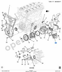 Opel Insignia A Termostat (A16XHT) GM 55493557