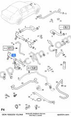 Opel Vectra C Radyatör Bağlantı Borusu 1.6 Ecotec (Z16XE) YILPAR 6336062