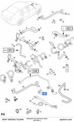 Opel Vectra C Radyatör Üst Hortumu Giriş YILPAR 1337767