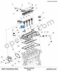 Chevrolet Aveo Atesleme Bujisi NGK 948200379 96464000