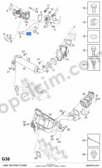Opel Meriva A EGR Hortumu (Z13DTJ Z13DT A13DTE) YILPAR 5851946