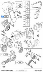 Opel Astra G Diş Gergi Bilyası ABA 1340544