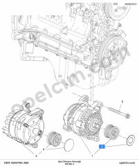 Opel Astra J Şarj Dinamo Kasnaği C ABA 1204178
