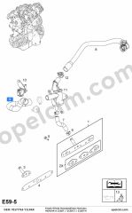 Opel Meriva A Krank Gövde Havalandırma Hortumu (Z13DTJ Z13DT Z13DTH) YILPAR 636861