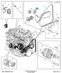 Opel Antara Alternatör Gergi Rulmanı CAPTIVA (Z20D1) ABA 96868478