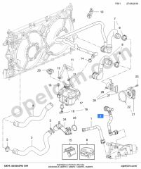 Opel Insignia A Yağ Soğutucu Hortumu Dış Çikis 2.0 CDTI (A20DTC) GM 5650384