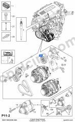 Opel Corsa C V Kayişi Gergi Rulmanı 1.7 CDTI (Y17DT Z17DT) ABA 6854427