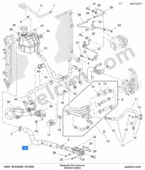 Opel Antara Radyatör Üst Hortumu (C140) 2.0 CDTI (Z20D1) YILPAR 95102324
