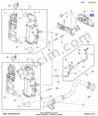 Opel Astra K Eksoz Manifold Contası GM 865032