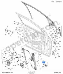 Opel Astra K Ön Kapı Gergisi GM 13456208