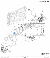 Opel Cruze Radyatör Alt Hortumu 2.0 D YILPAR 95389384