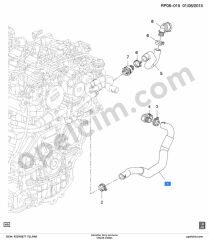 Opel Cruze Kalrofier Giriş Hortumu 300 2.0 CDTI (Z20D1) YILPAR 95390877