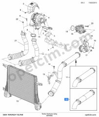 Opel Antara Turbo Hortumu Çıkış YILPAR 4819364 95383819 95909219