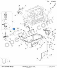 Opel Captiva Yağ Soğutucu Hortumu Giriş YILPAR 96464786