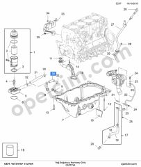 Opel Captiva Yağ Soğutucu Hortumu Giriş YILPAR 96464787