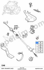 Opel Corsa B Gaz Teli (X16XEL) AKD 847067