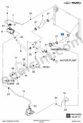 Opel Kalos Radyatör Üst Hortumu 1.4 YILPAR 96536532