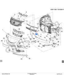 Opel Insignia A Ön Tampon Orta Destek GM 1406346 1406497