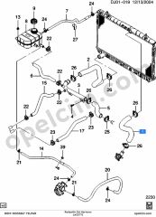 Opel Lacetti Radyatör Üst Hortumu YILPAR 96553267