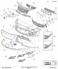 Opel Astra J Sol Tampon Alt Lastiği GM 2013 Üzeri İçin 1401020