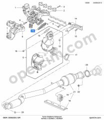 Opel Astra J Turbo Bağlantı Kelepçesi 1.4 Turbo (A14NET B14NET) GM 856079
