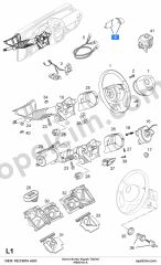 Opel Meriva A Korna Buton Kapak Takimi AKD 6242078