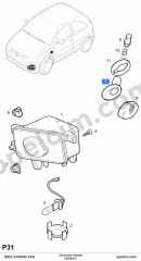 Opel Corsa C Çamurluk Sinyali Beyaz AKD 1713240