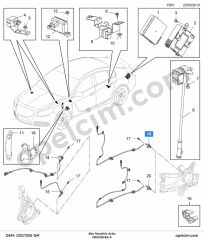 Opel Insignia A Arka Abs Sensörü GM 1238438